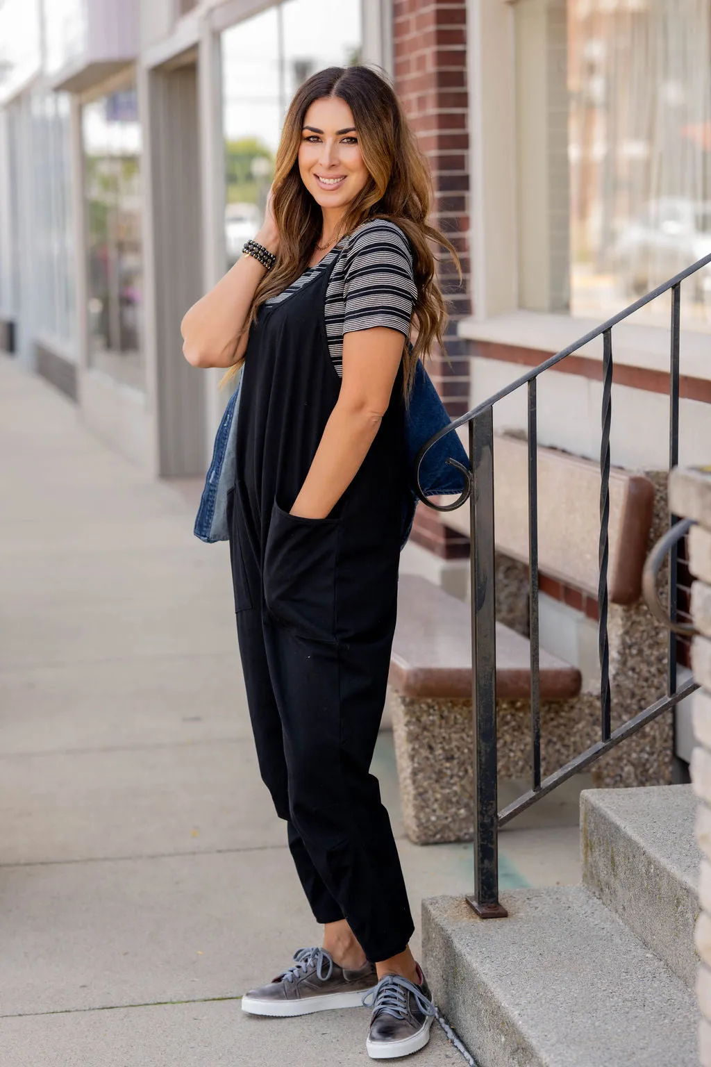 Everyday Two Pocket Tank Jumpsuit