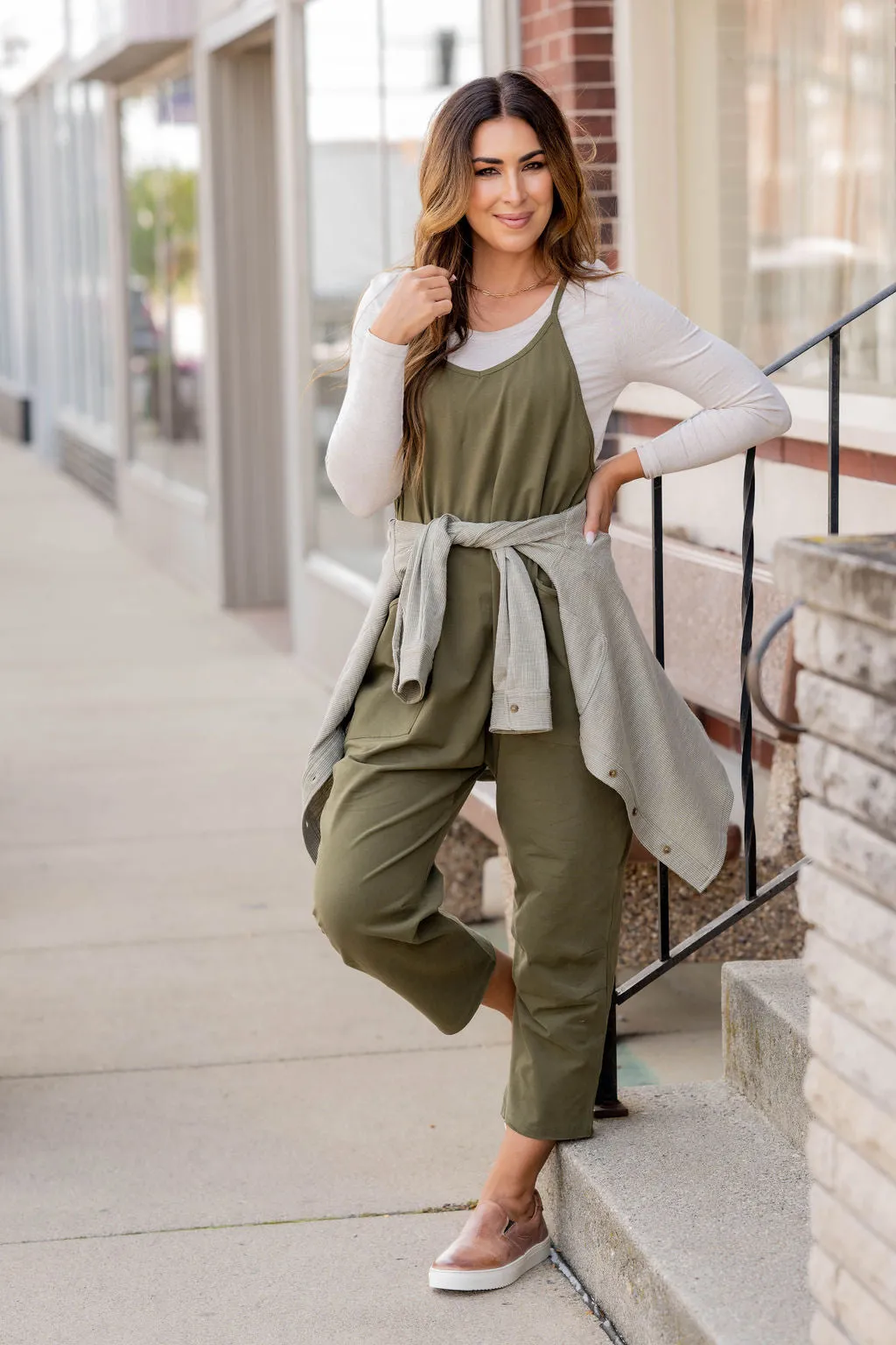 Everyday Two Pocket Tank Jumpsuit