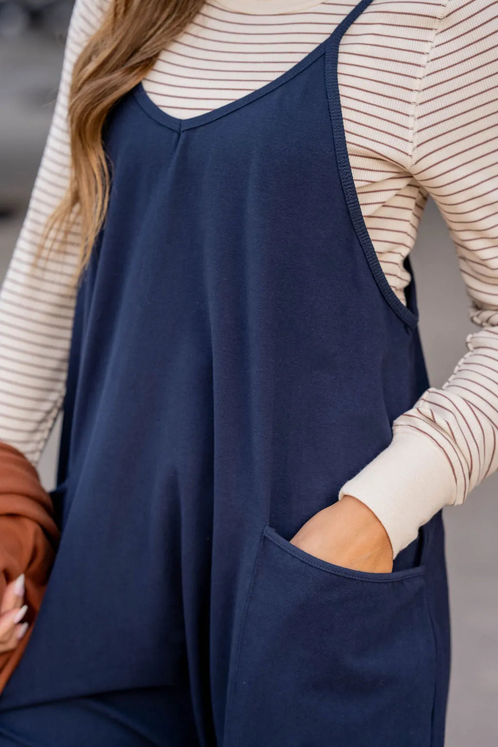 Everyday Two Pocket Tank Jumpsuit