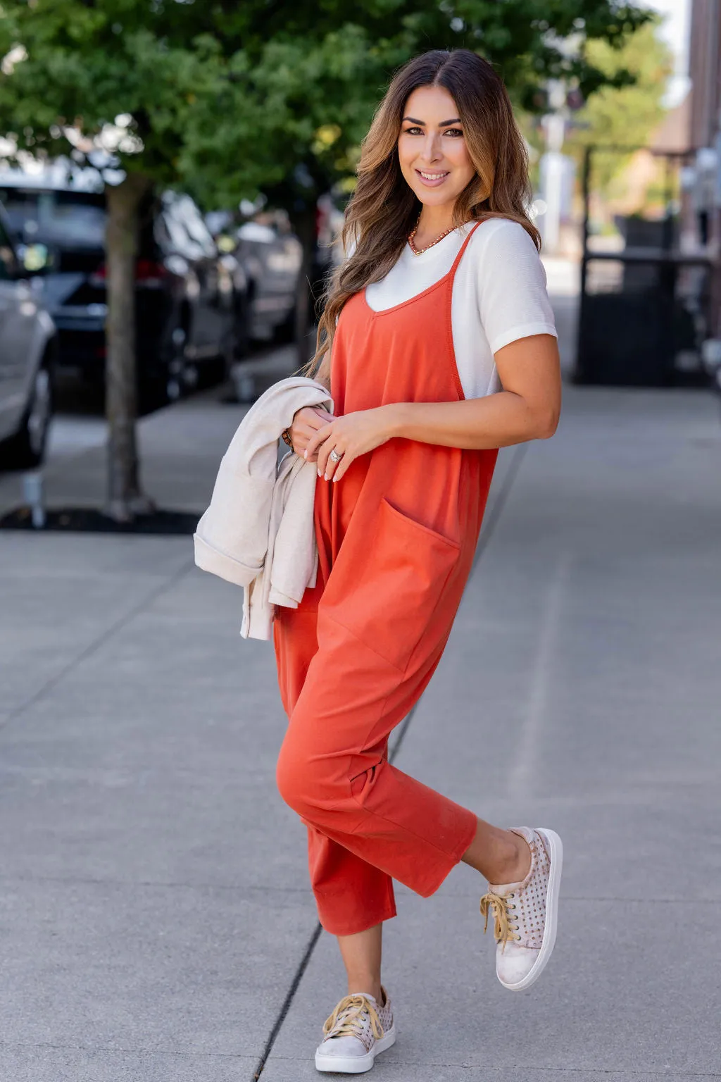 Everyday Two Pocket Tank Jumpsuit