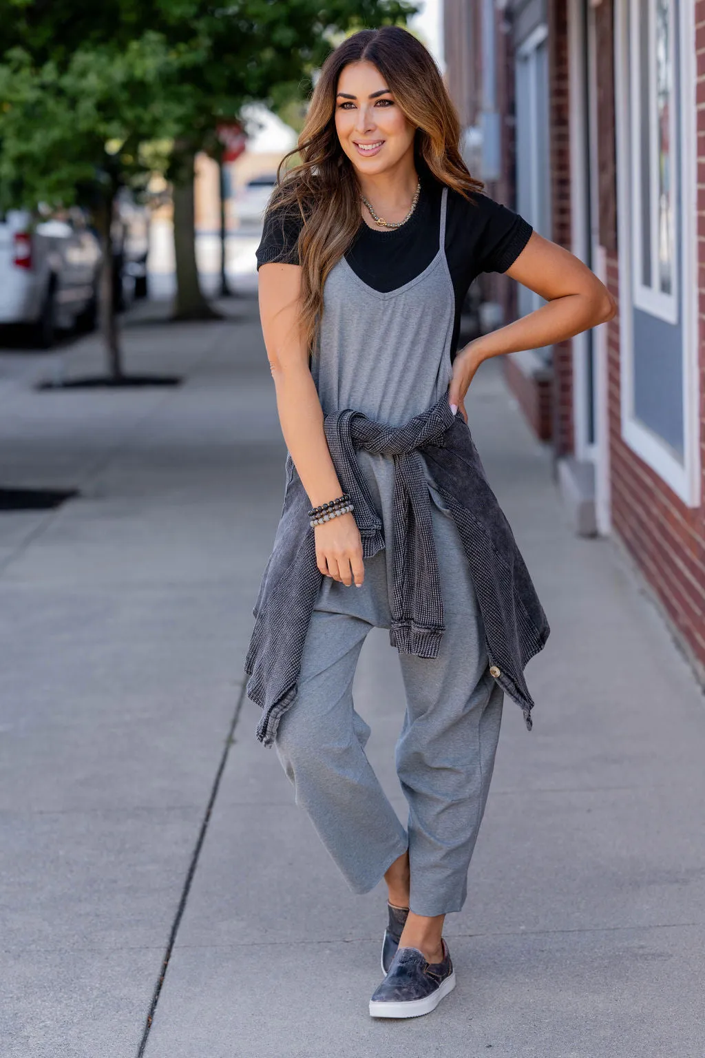Everyday Two Pocket Tank Jumpsuit