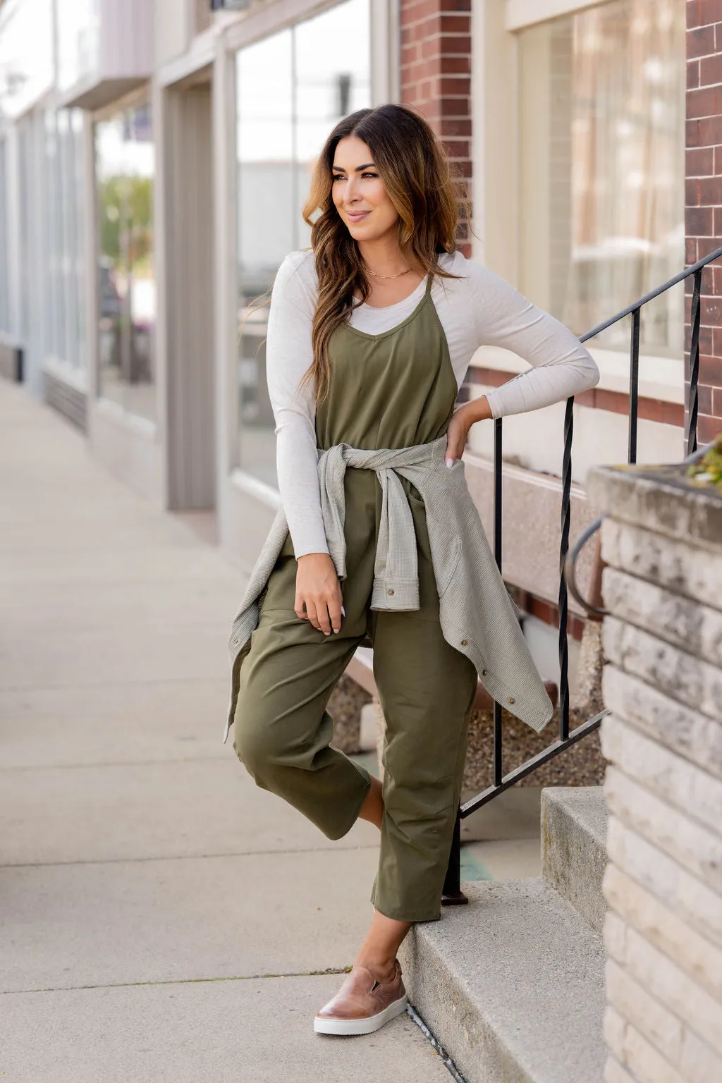 Everyday Two Pocket Tank Jumpsuit