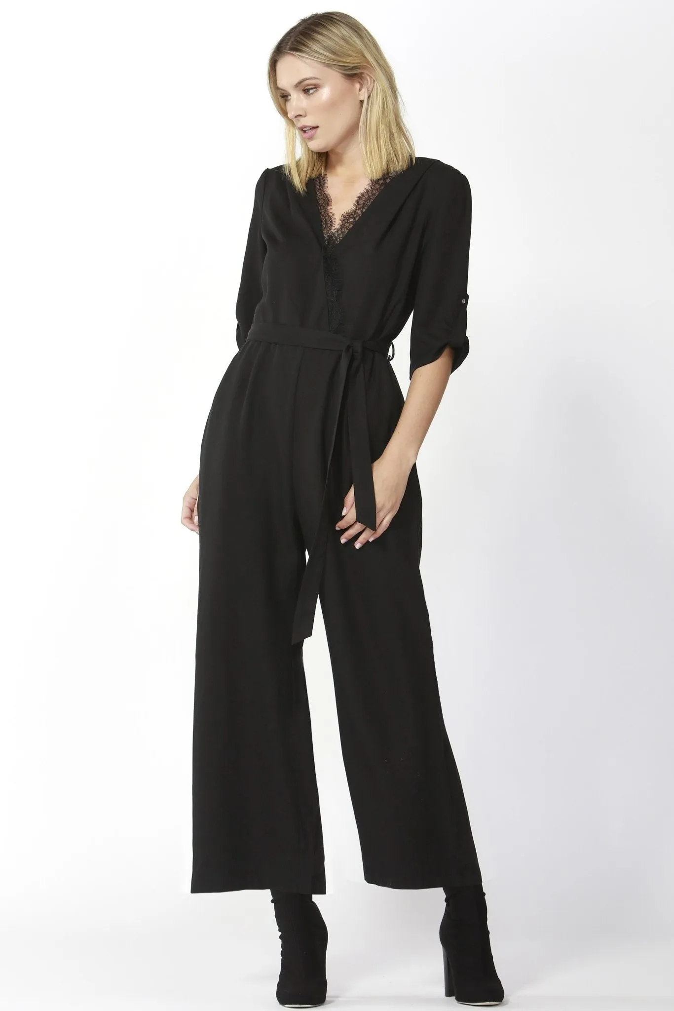 Fate   Becker San Marino Jumpsuit in Black