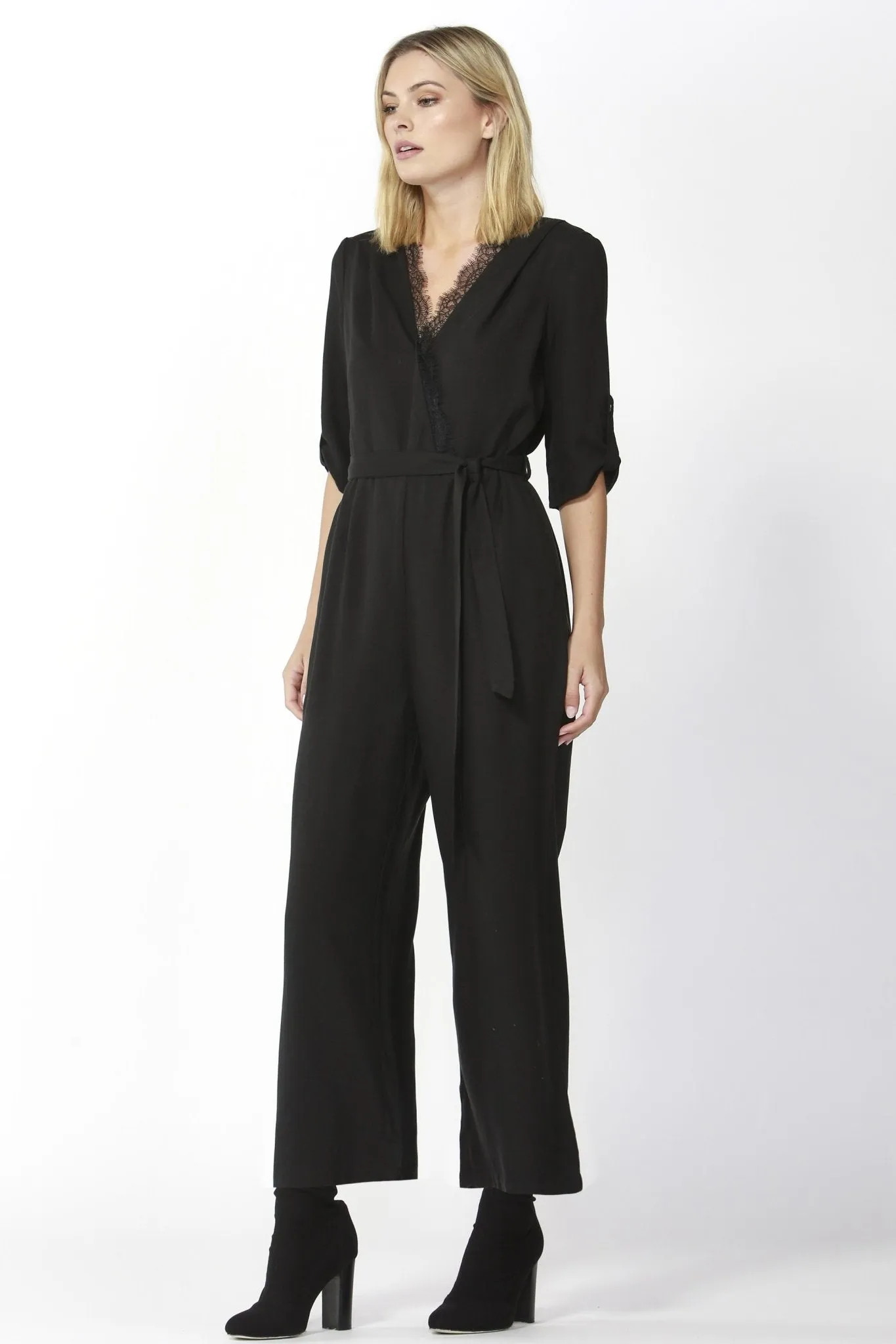 Fate   Becker San Marino Jumpsuit in Black