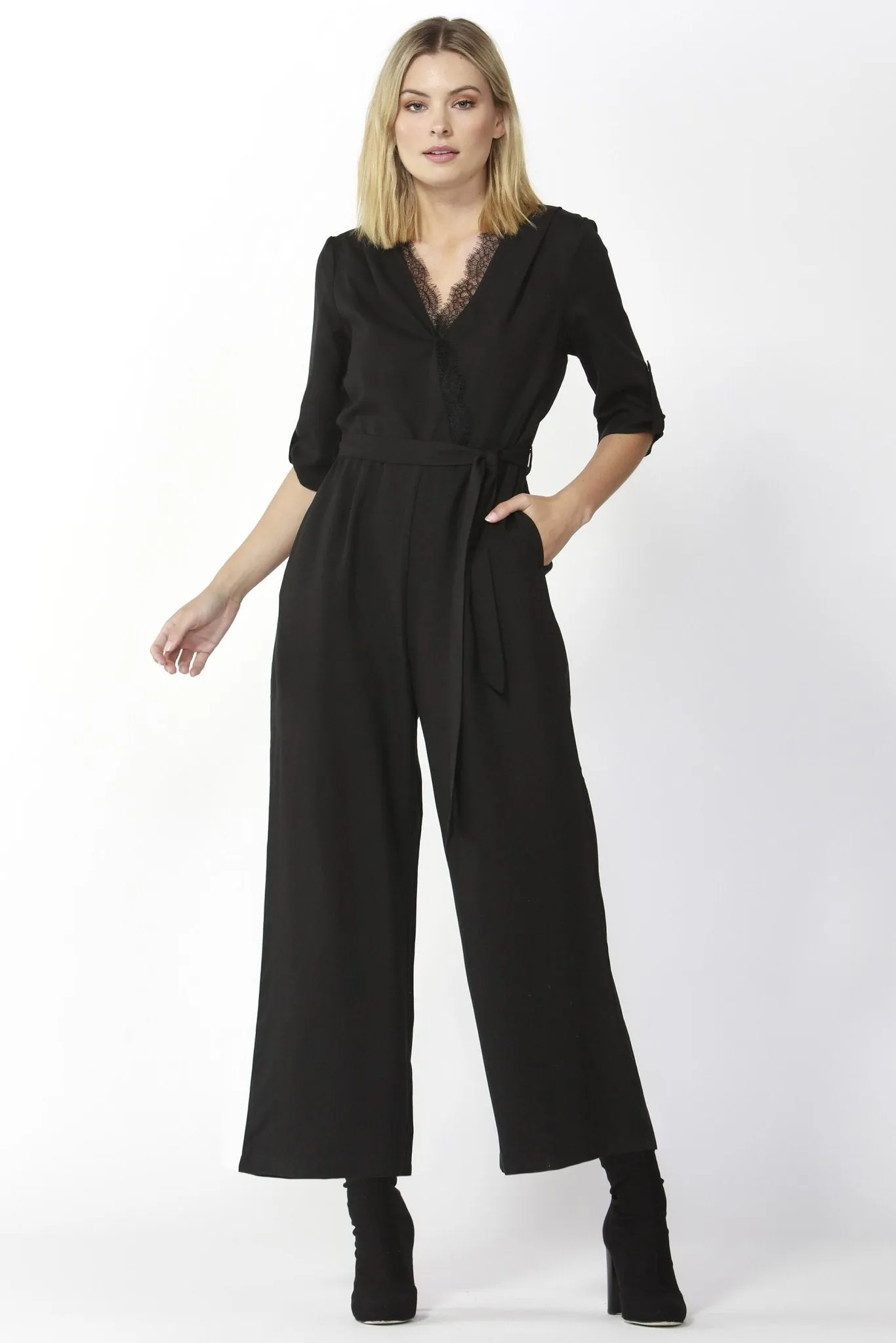 Fate   Becker San Marino Jumpsuit in Black
