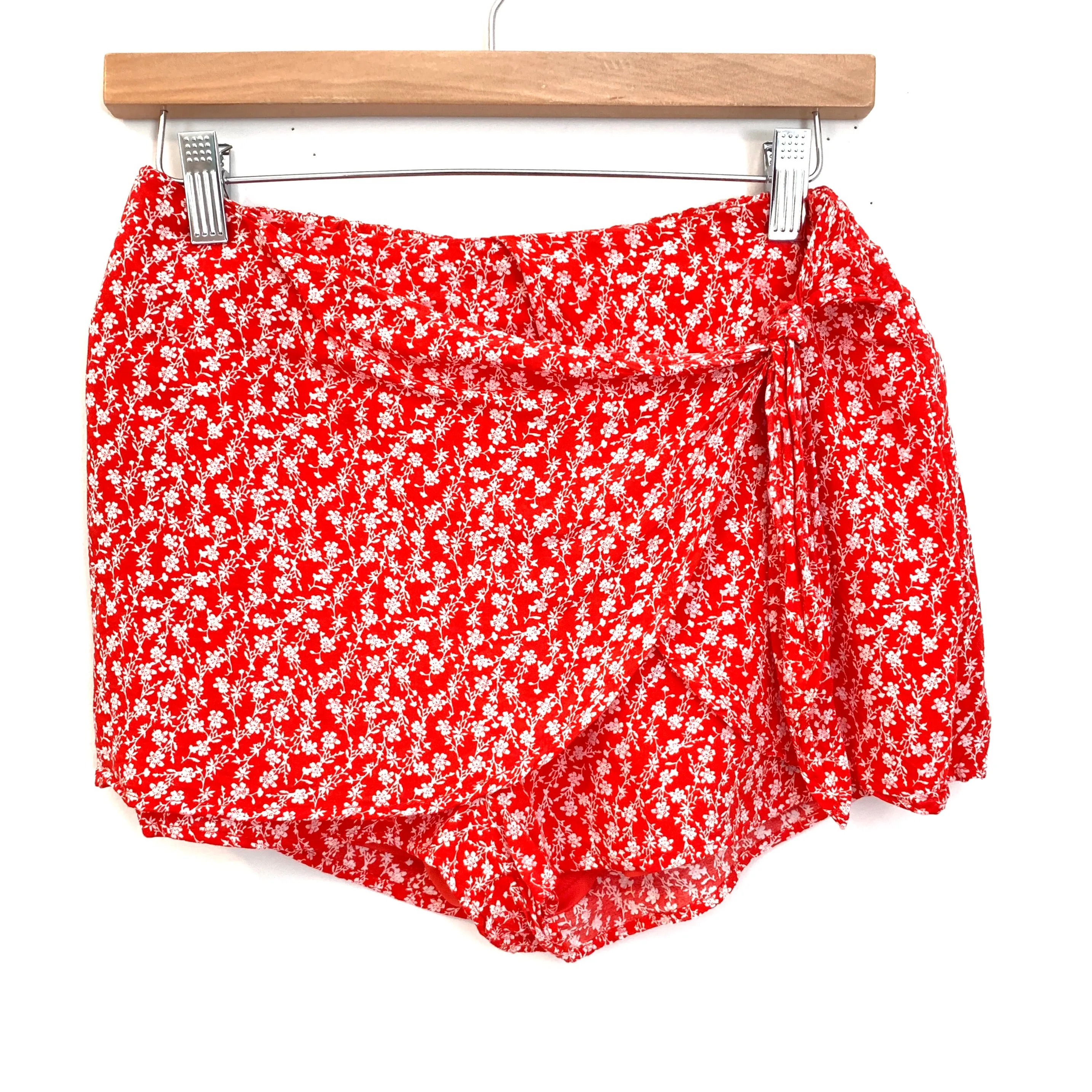 Favlux Red Floral Two Piece Skort Set- Size S