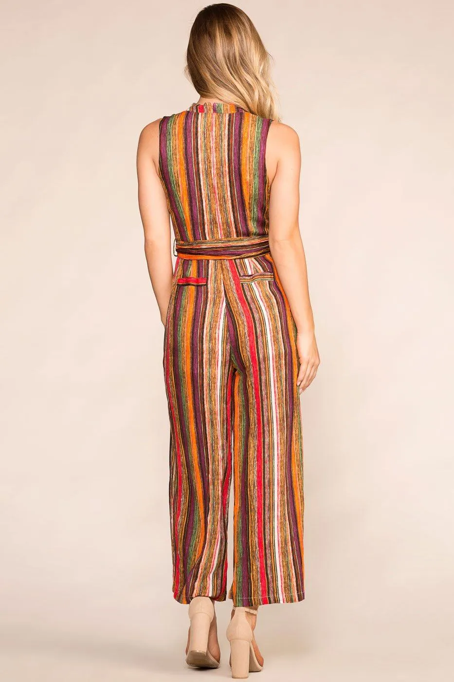 Finish Line Striped Jumpsuit