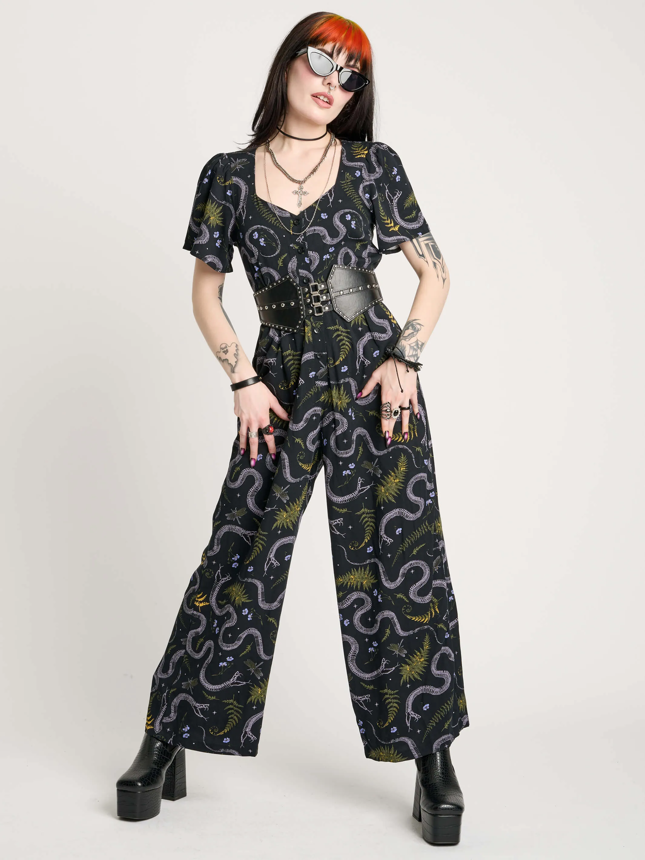 Floral Snake Romper
