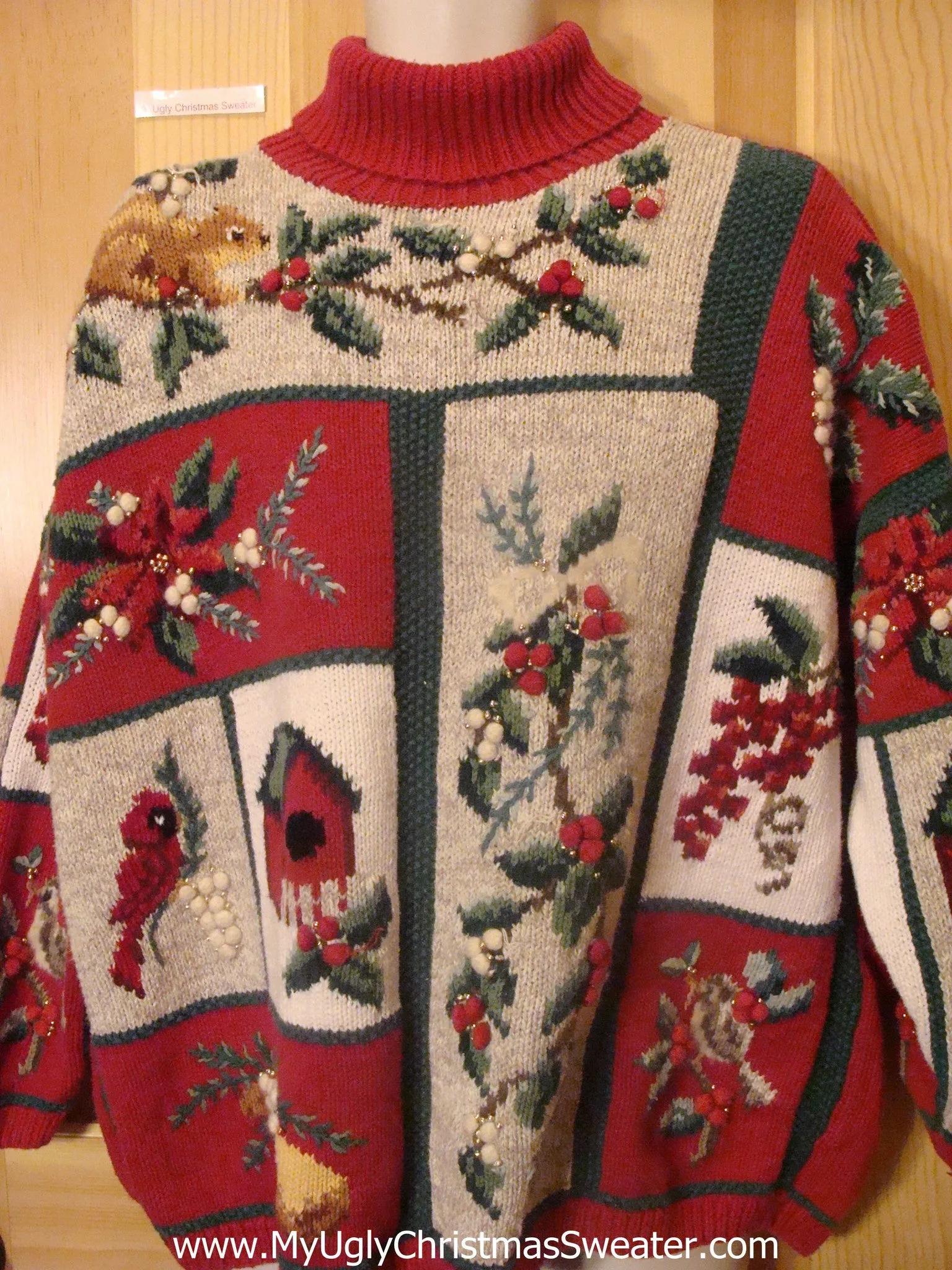 Funny Christmas Sweater Pullover with Mind Numbing Decorations