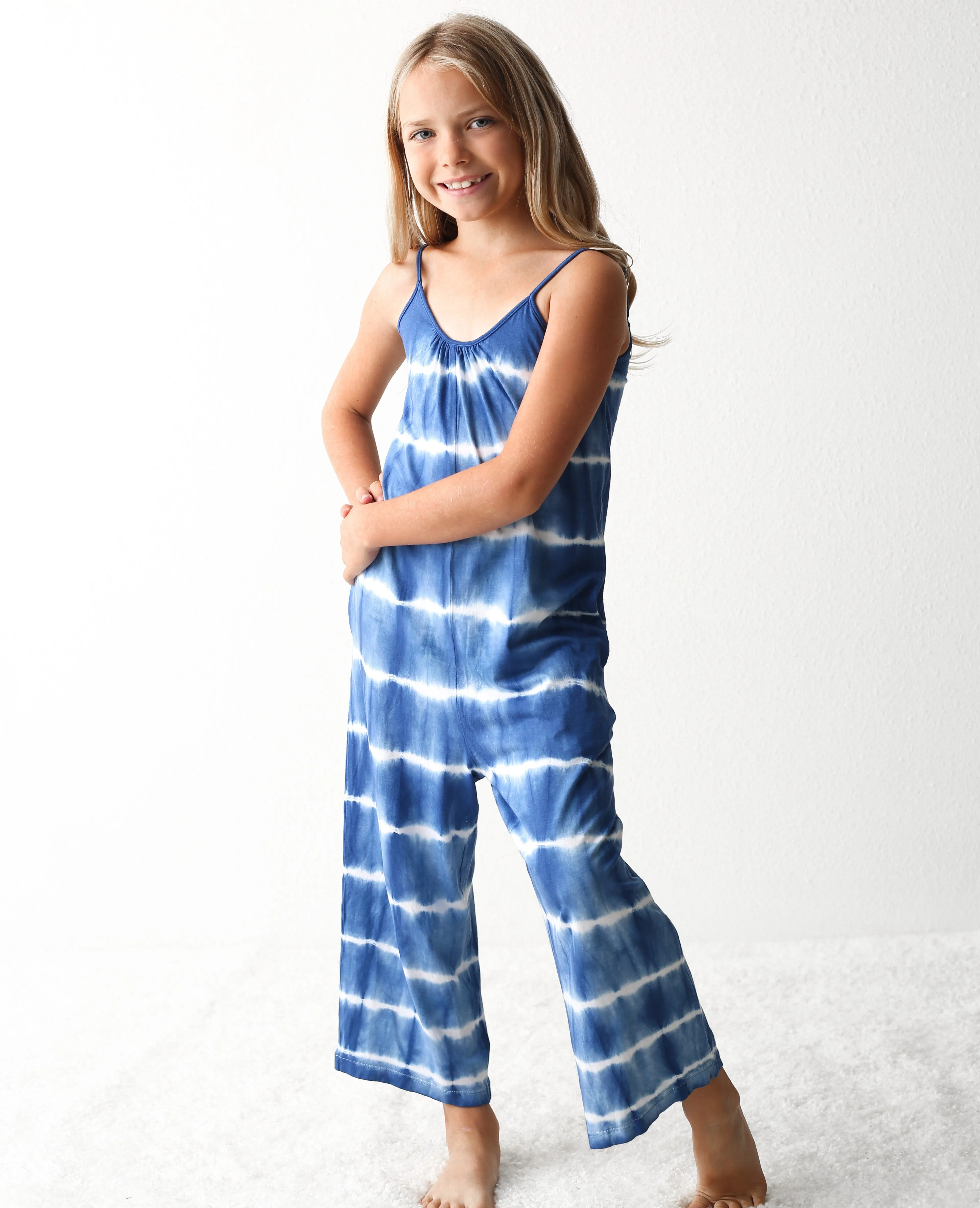 hema blue tie dye jumpsuit