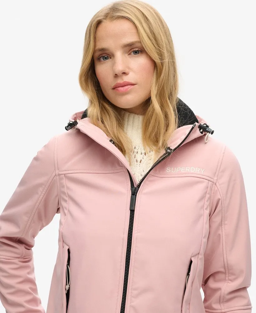 Hooded Soft Shell Jacket | Blush Pink