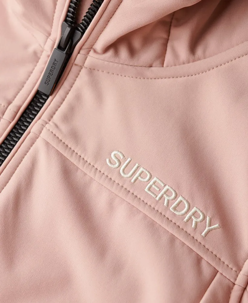 Hooded Soft Shell Jacket | Blush Pink