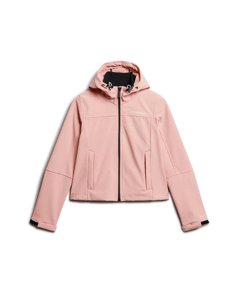 Hooded Soft Shell Jacket | Blush Pink