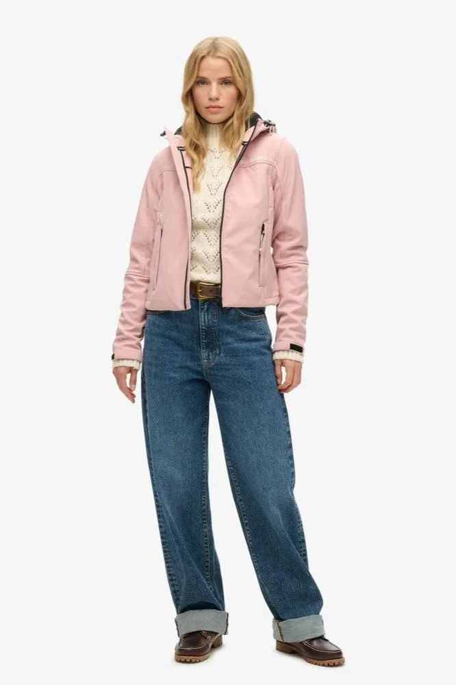 Hooded Soft Shell Jacket | Blush Pink