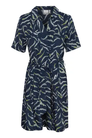 Ichi Womens Evola Jumpsuit Total Eclipse Zebra Flower