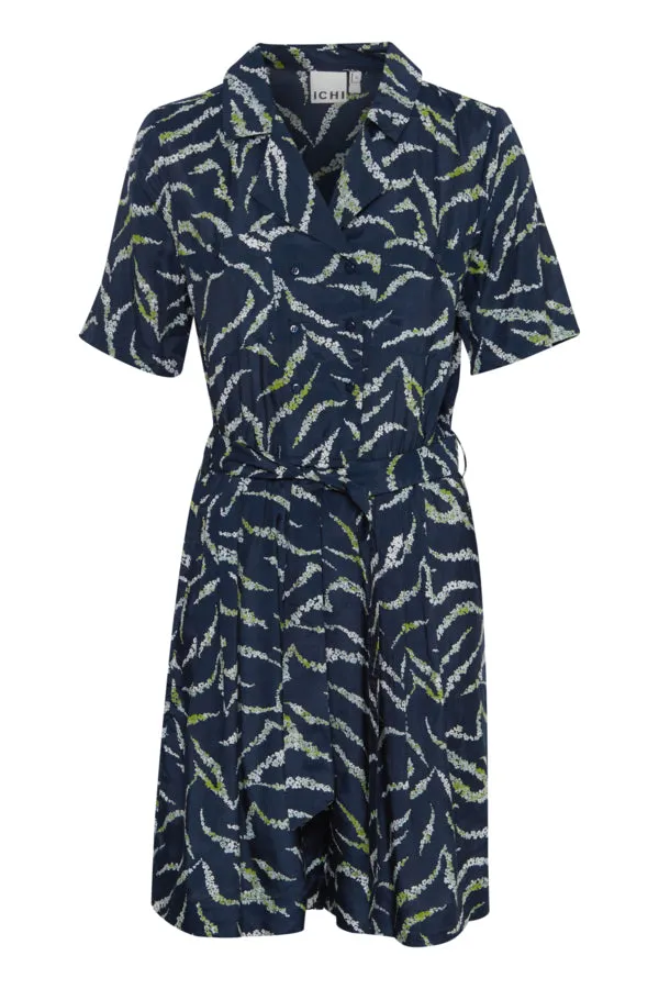 Ichi Womens Evola Jumpsuit Total Eclipse Zebra Flower