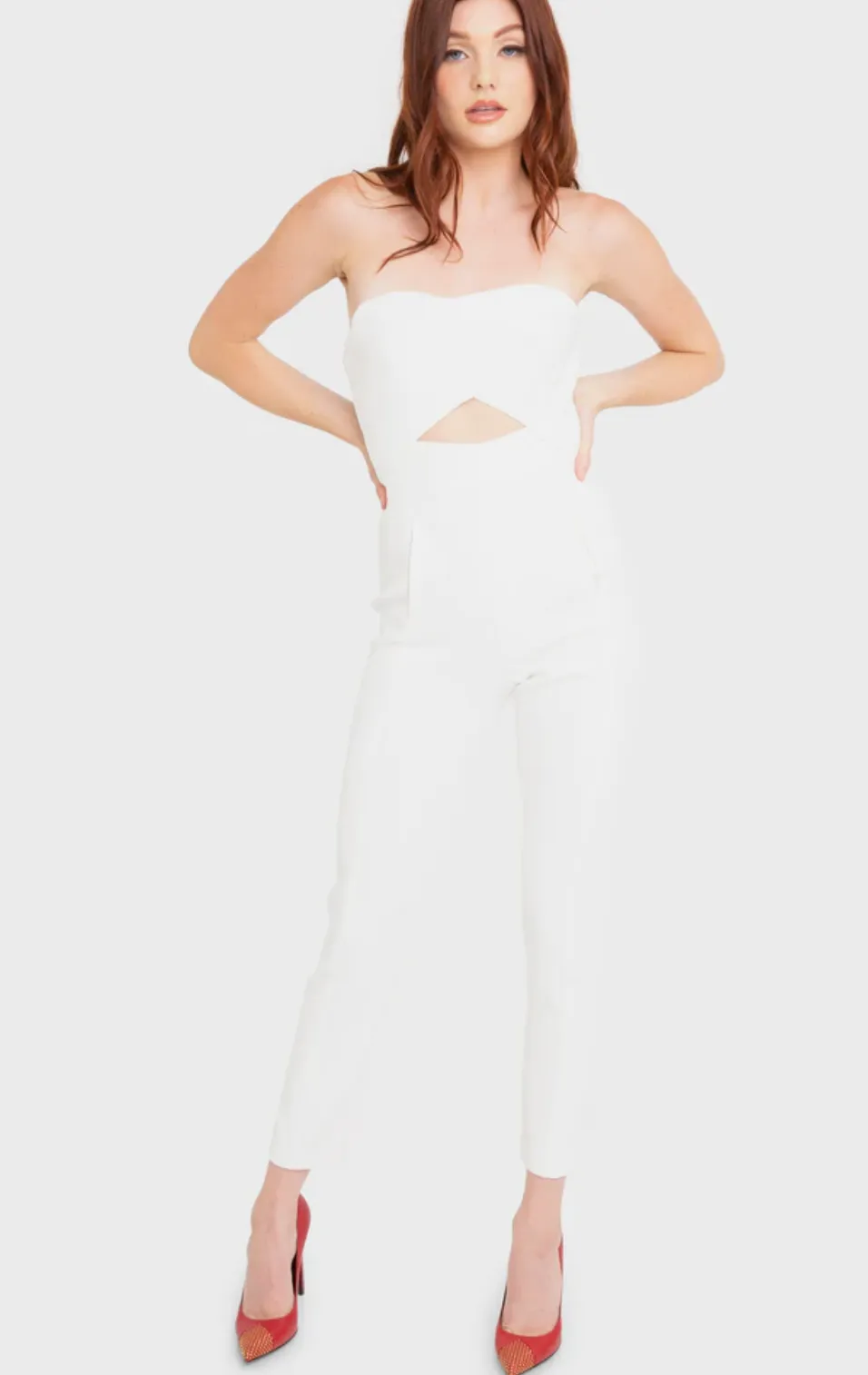 JADA Jumpsuit in Porcelain
