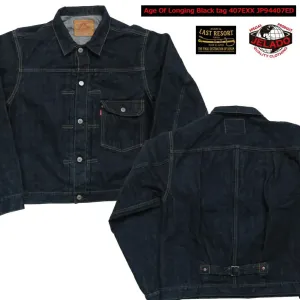 JELADO ジェラード 15oz デニム ジャケット 黒タグ Age of Longing Black tag 407EXX LAST RESORT 1st前期モデル Tバック仕様 L〜XXLサイズ JP94407ED