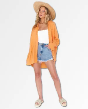 Johns Button Down Shirt Orange Bestseller