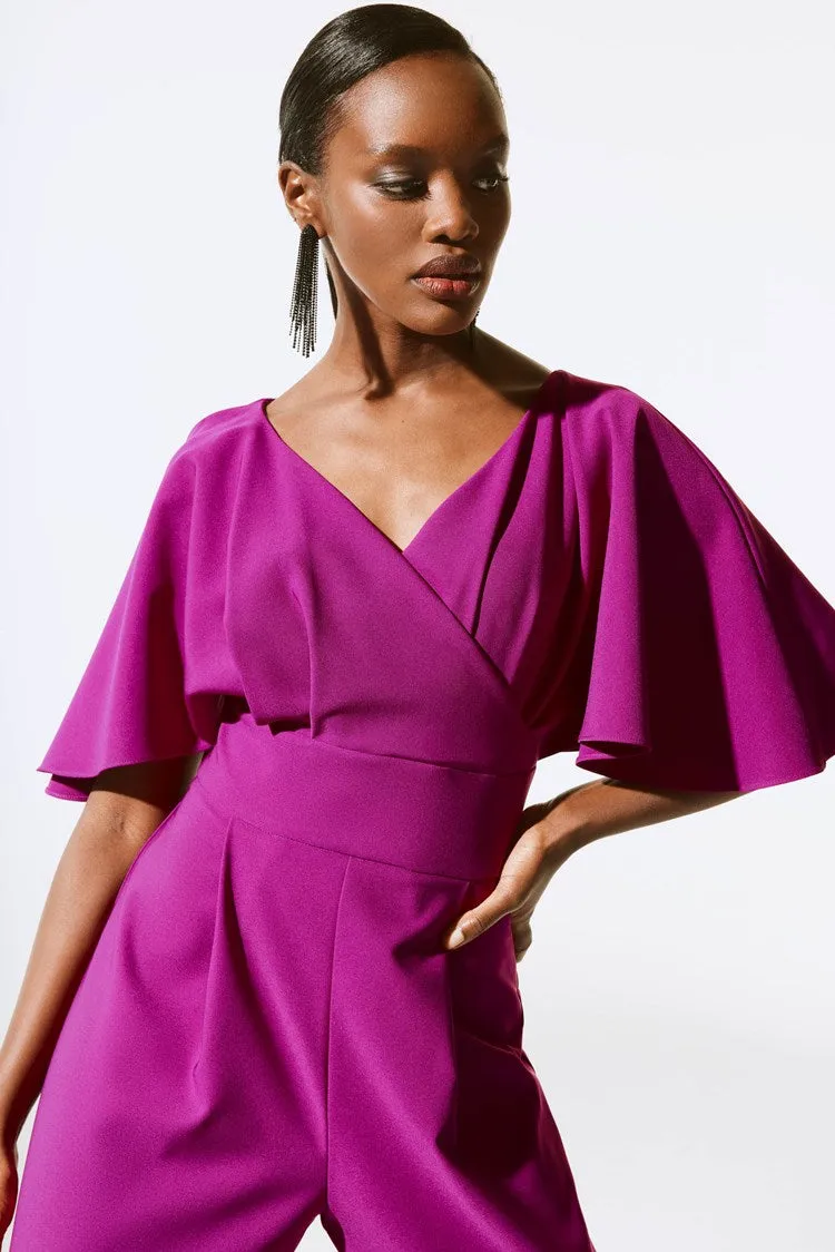 Kathryn - Joseph Ribkoff Lux Twill Wide-Leg Jumpsuit