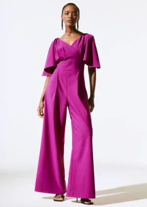 Kathryn - Joseph Ribkoff Lux Twill Wide-Leg Jumpsuit