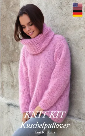 Knit Kit Mohair kuscheliger Pullover INGENUA Strickset zum Selberstricken mit Strickanleitung
