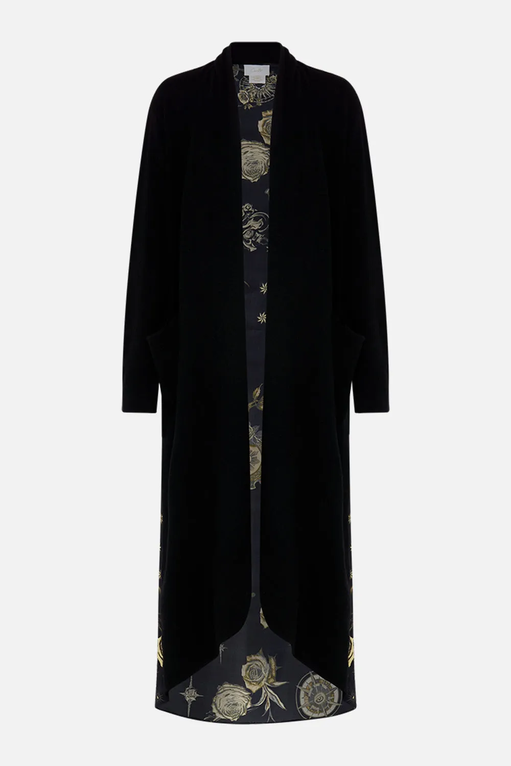 KNITTED CASUAL JACKET WITH SILK BACK SO SAYS THE ORACLE