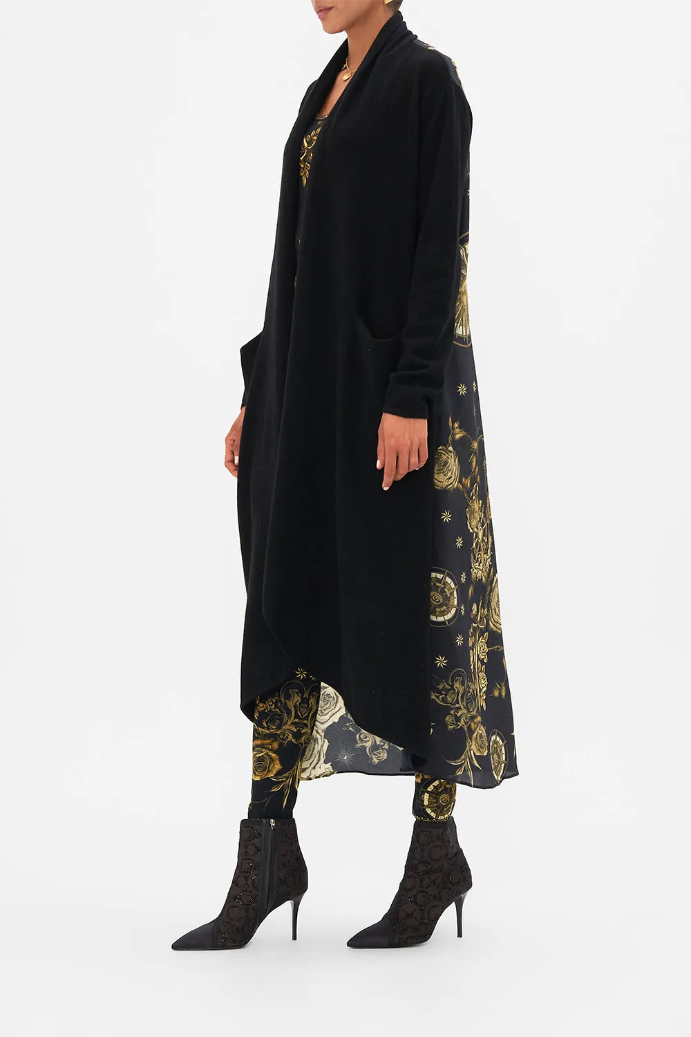 KNITTED CASUAL JACKET WITH SILK BACK SO SAYS THE ORACLE