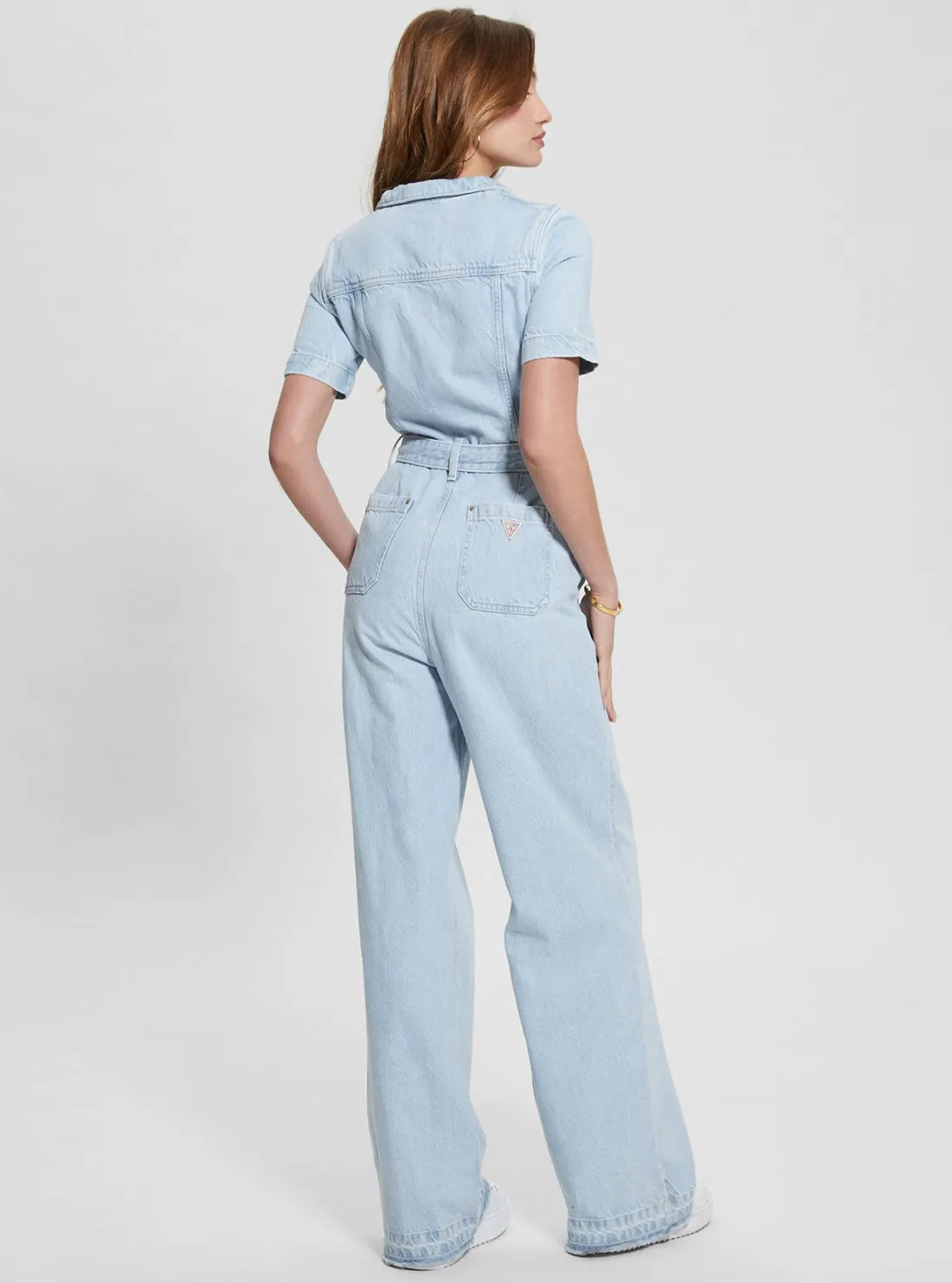 Light Wash Blue Denim Brenda Jumpsuit