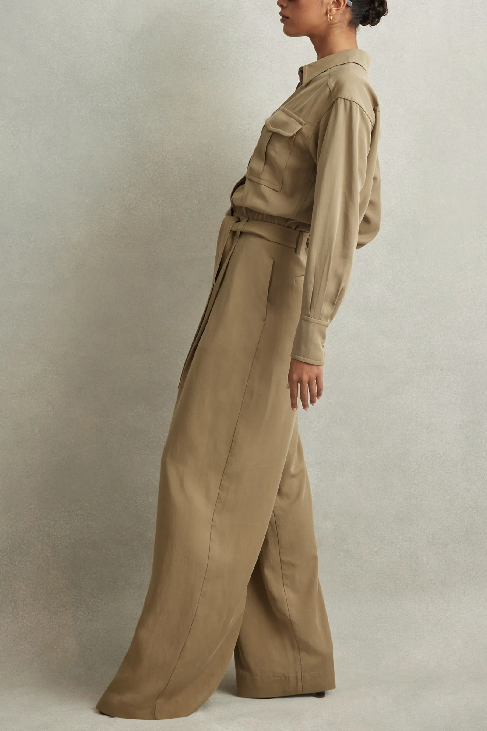Liliana Lyocell Wide Leg Jumpsuit