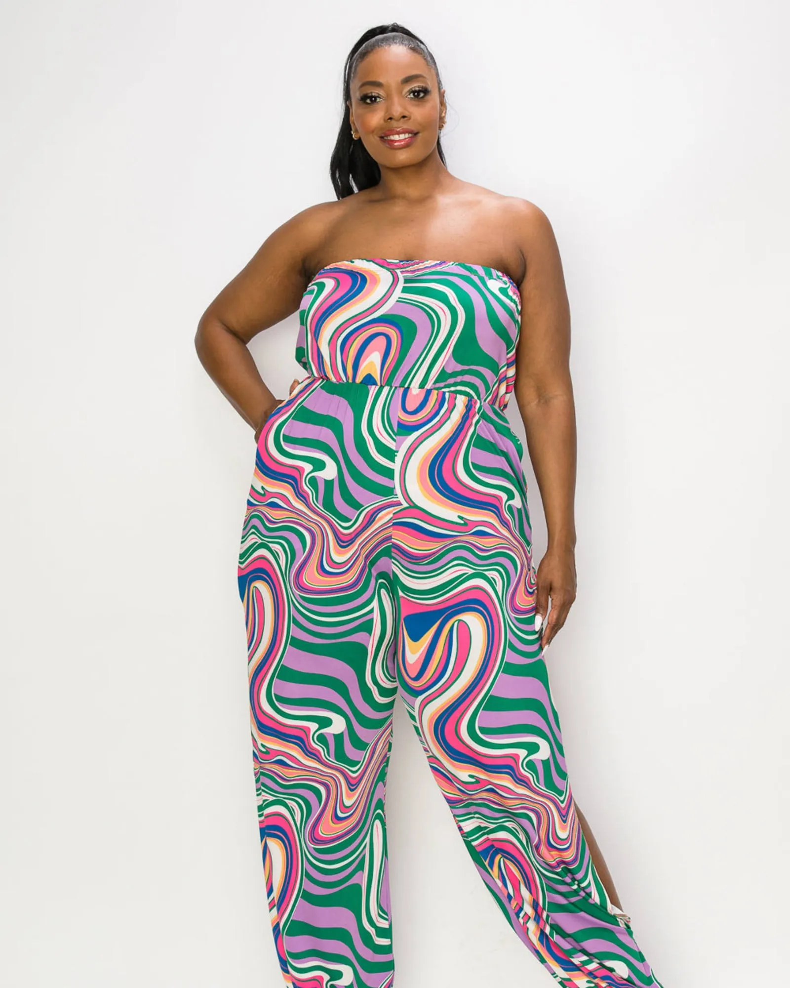 Lillian Sleeveless Jumpsuit | Delic Marble