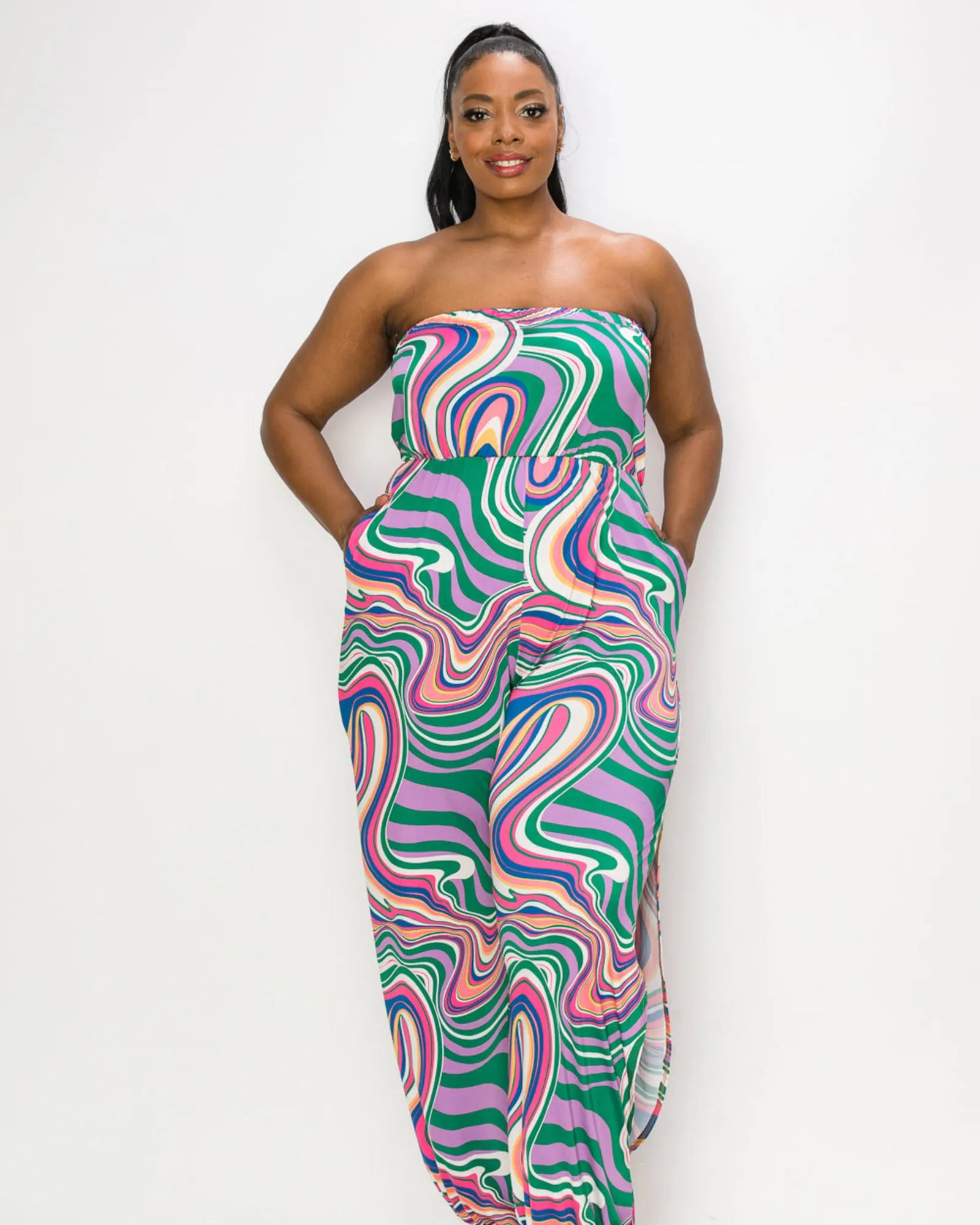 Lillian Sleeveless Jumpsuit | Delic Marble