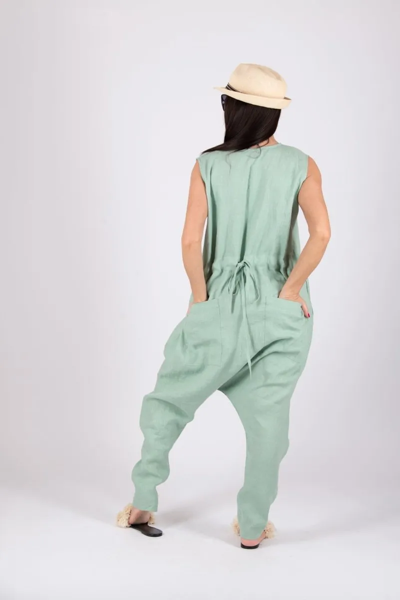 Linen Harem Jumpsuit BETY
