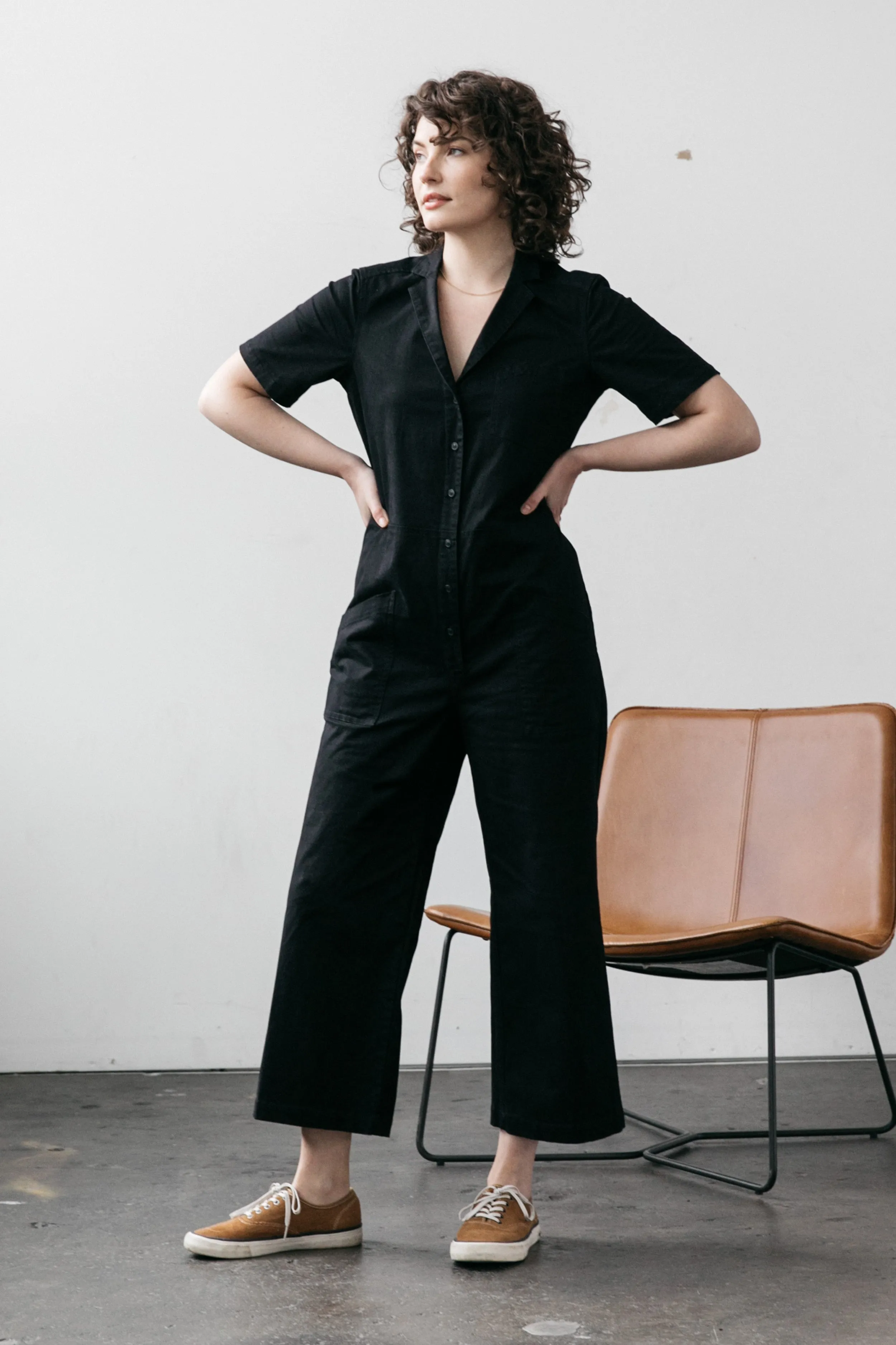 Lou Utility Jumpsuit / Black