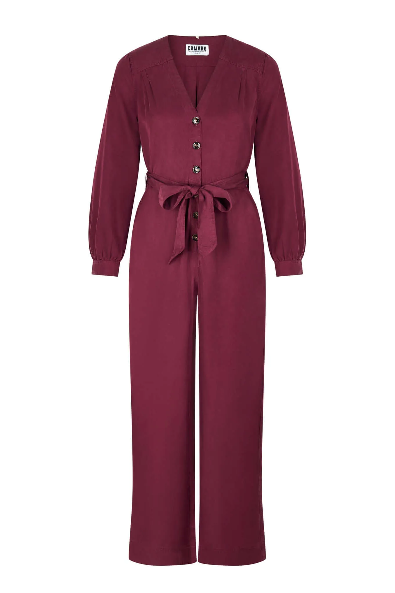 MAKI - Tencel Jumpsuit Cherry