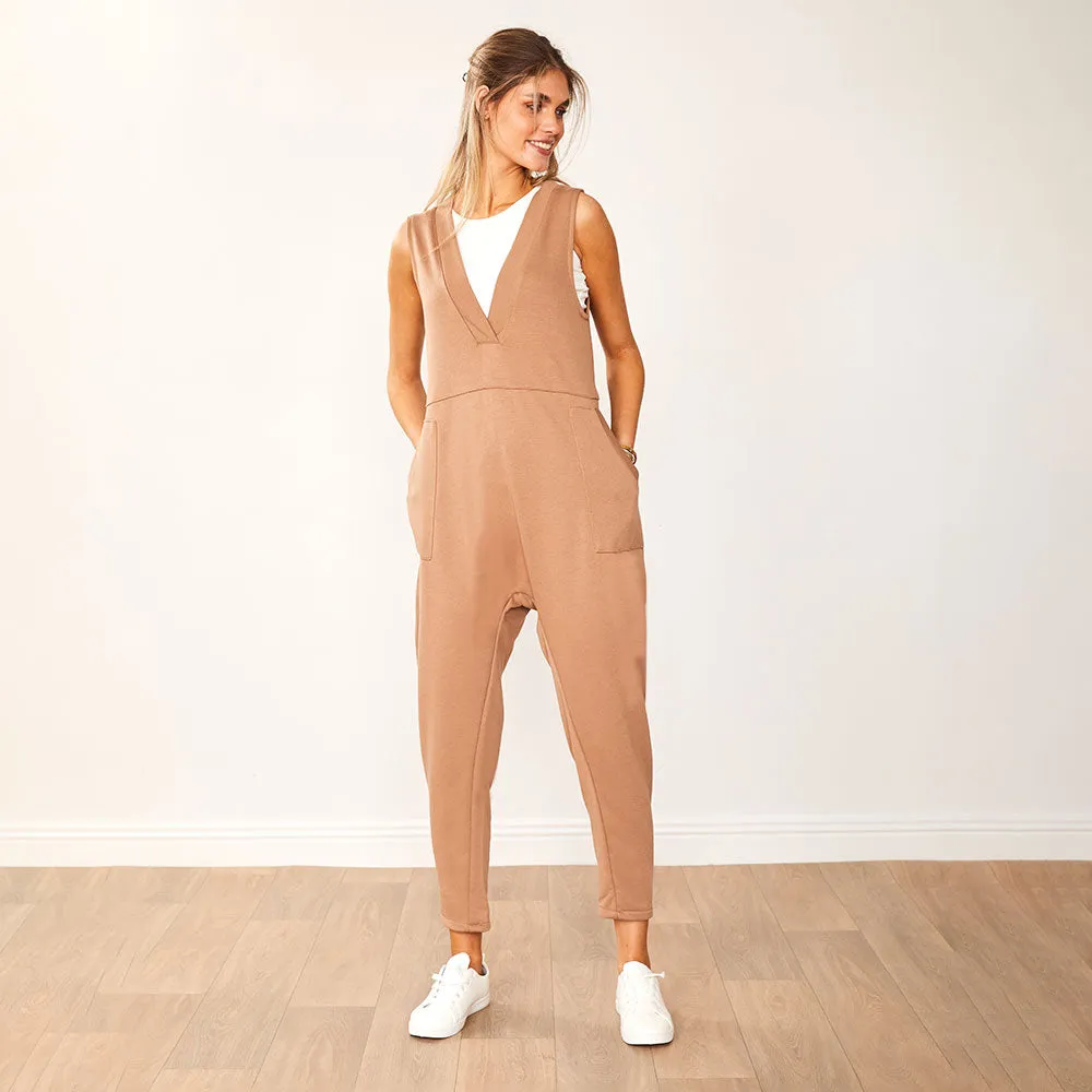 Myra Jumpsuit (Tan)