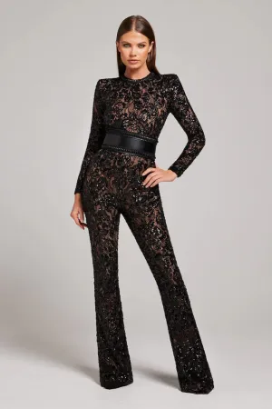 Nadine Merabi Bella Black Jumpsuit