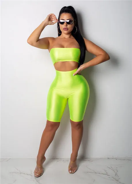Neon cutout jumpsuit romper