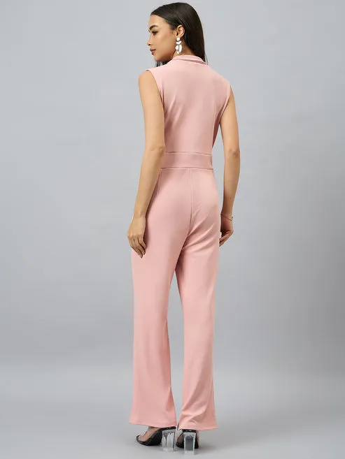 Peach Serenity Sleeveless Jumpsuit