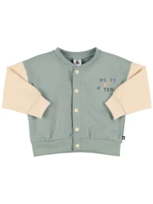 Petit Bateau   Cotton sweat bomber jacket 