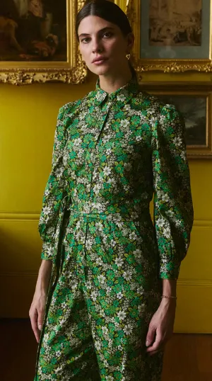 Pink City Prints Lime Ditsy Danni Jumpsuit