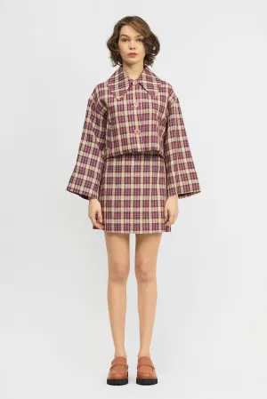 Ponte Jacket Pink Check