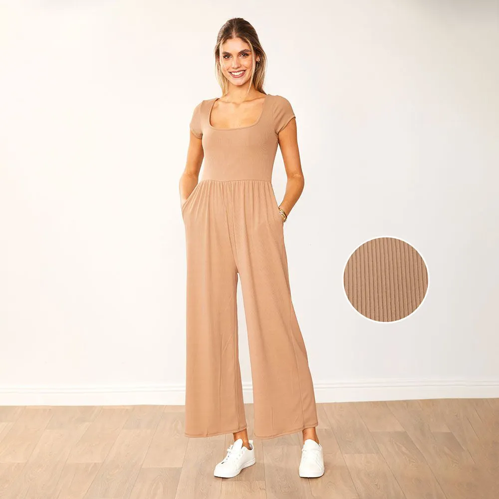Quinnie Jumpsuit (Tan)
