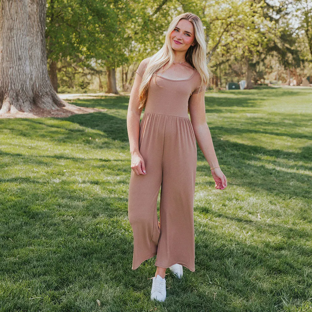 Quinnie Jumpsuit (Tan)