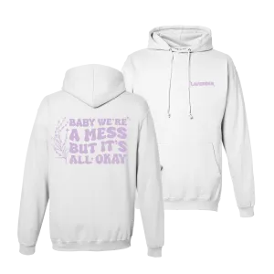 "Lavender" White Pullover