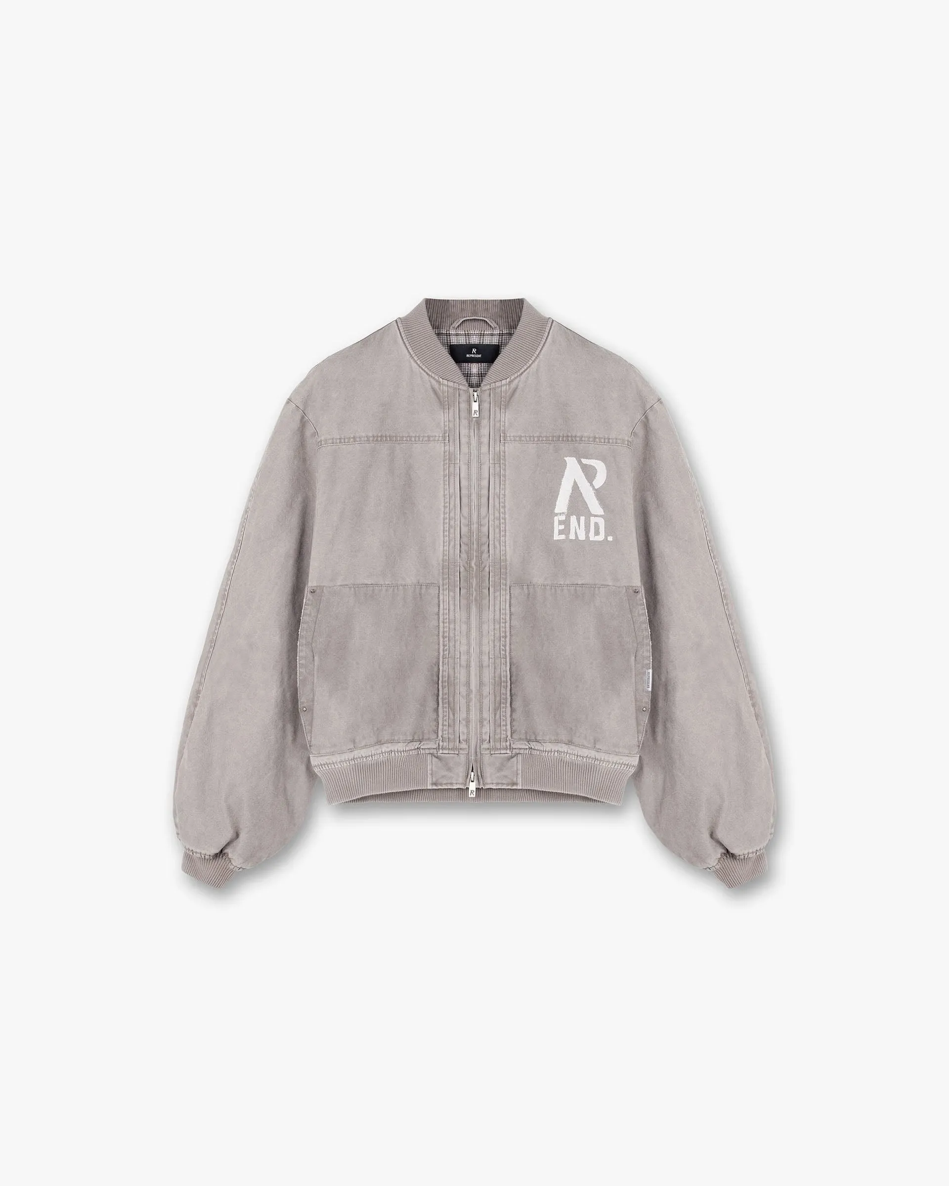 Represent X End Utility Bomber Jacket - Vintage Brown
