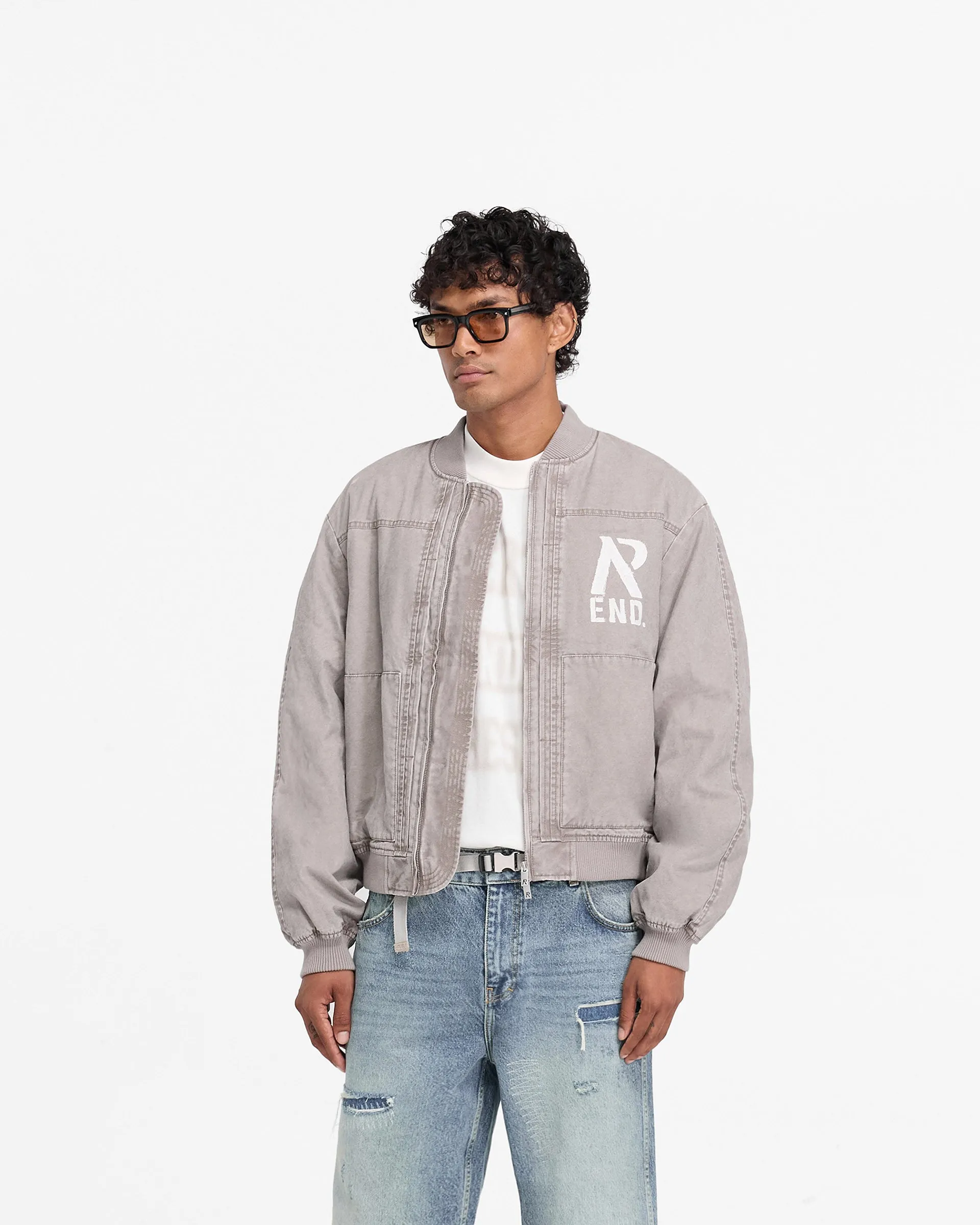 Represent X End Utility Bomber Jacket - Vintage Brown