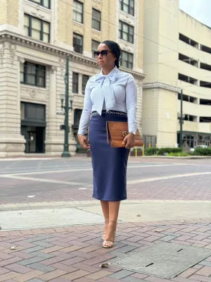 Riley Midi in Navy