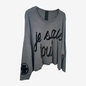 ROCK PRINT PULLOVER