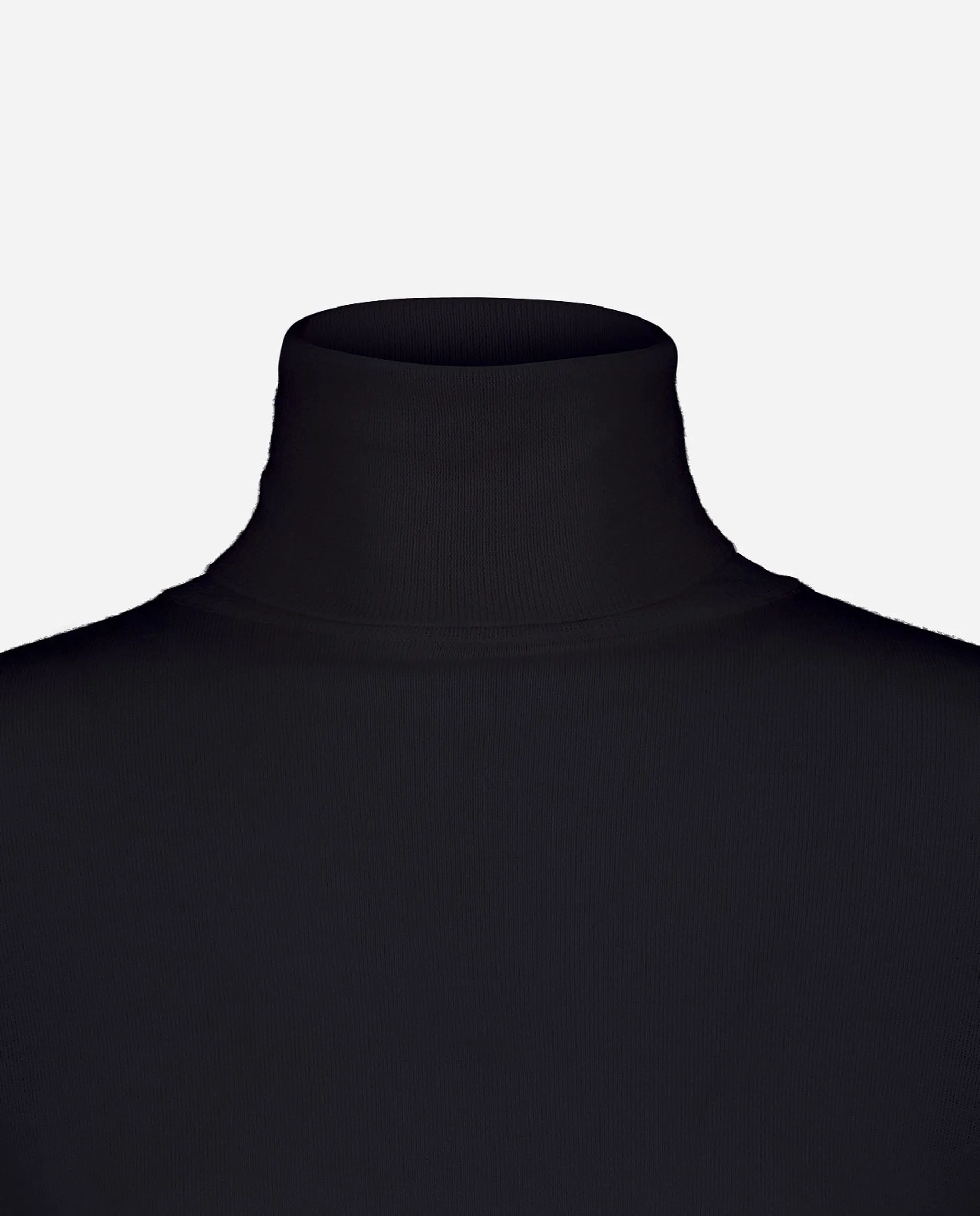 Rollkragen Pullover aus Wolle in Navy